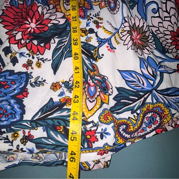 Vince Camuto Floral Maxi Romper Dress Jumpsuit Size Large - Picture 11 of 12